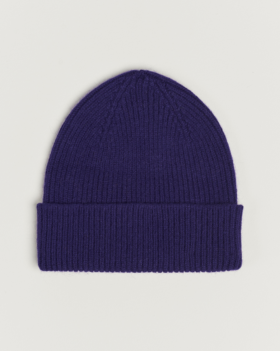 Herren | Mützen | Le Bonnet | Lambswool/Caregora Beanie Indigo