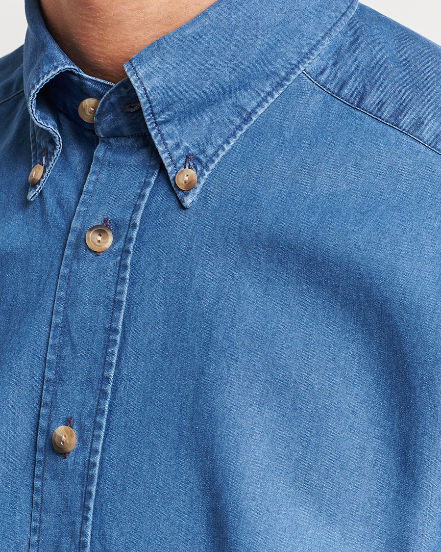 Herren | Hemden | Eton | Slim Fit Denim Shirt Blue