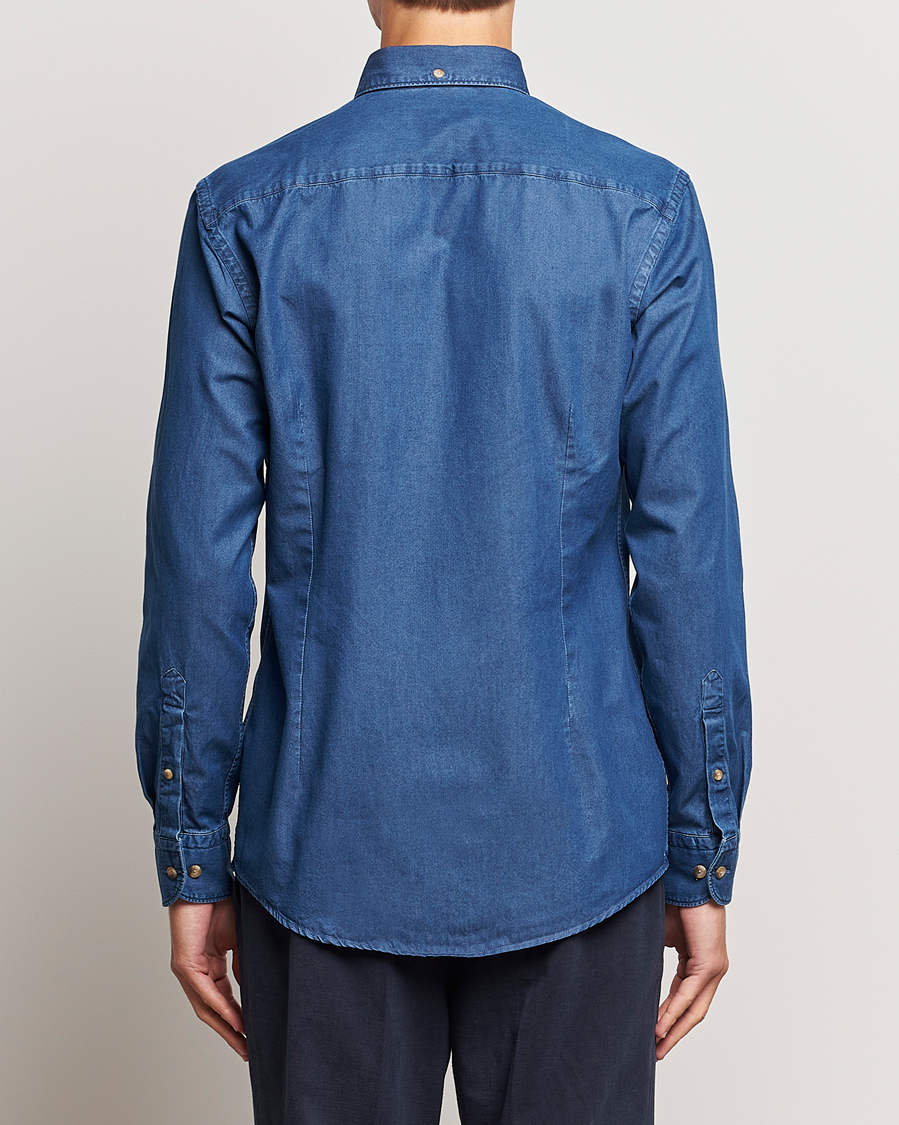Herren | Hemden | Eton | Slim Fit Denim Shirt Dark Blue