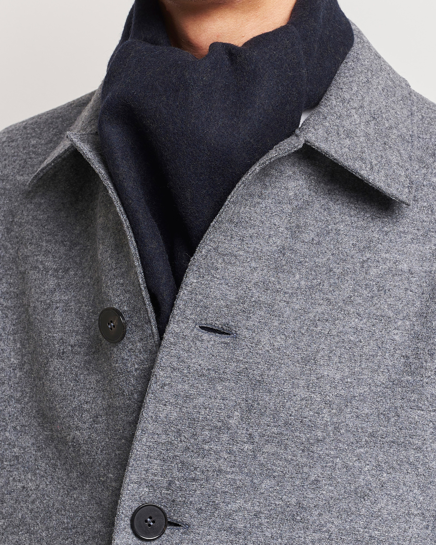 Herren |  | Eton | Wool Two-Faced Scarf Green/Navy