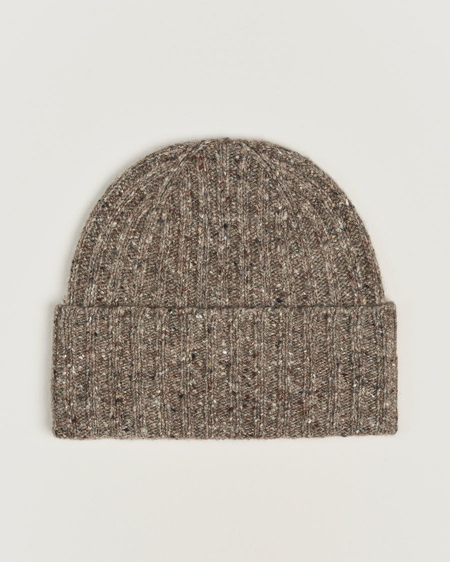 Herren |  | Eton | Wool Blend Donegal Beanie Beige