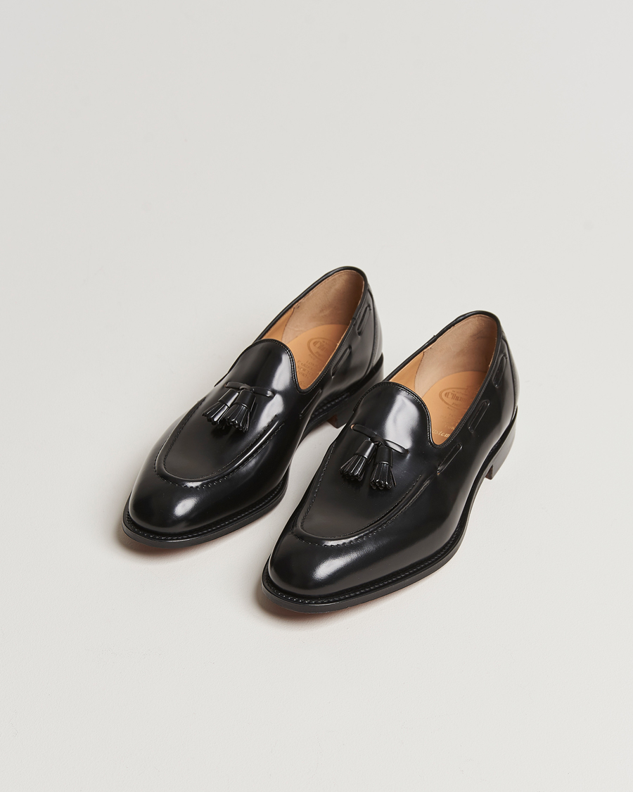 Men | Loafers | Church's | Kingsley Tassel Loafer Black Polishbinder