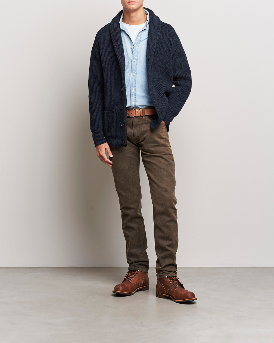 Herren | Jeans | RRL | Slim Fit 5-Pocket Denim Distressed Brown
