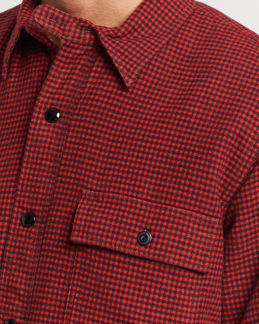Herren | Jacken | RRL | Vermont Shearling Lined Shirt Jacket Red/Black