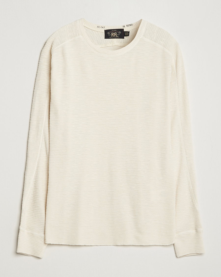 Herren | | RRL | Long Sleeve Henley Paper White