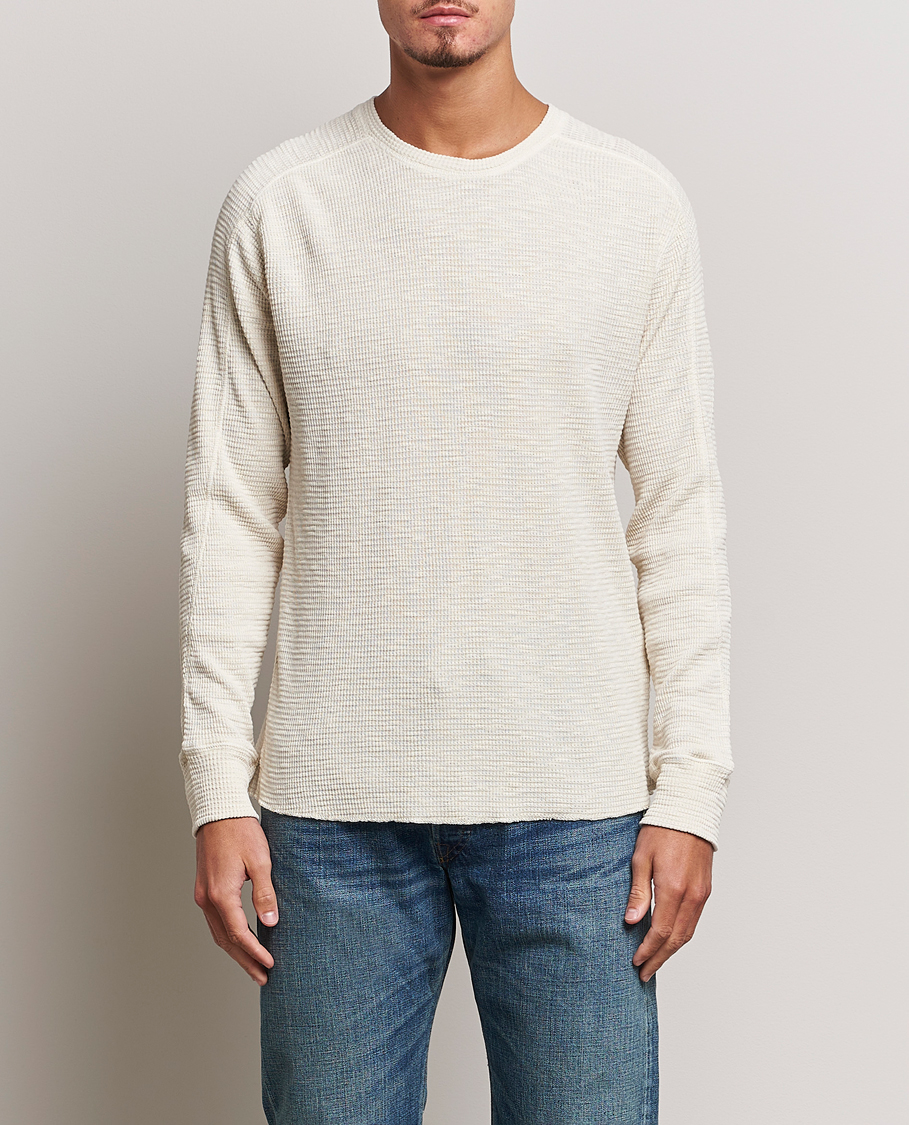 Herren | | RRL | Long Sleeve Henley Paper White