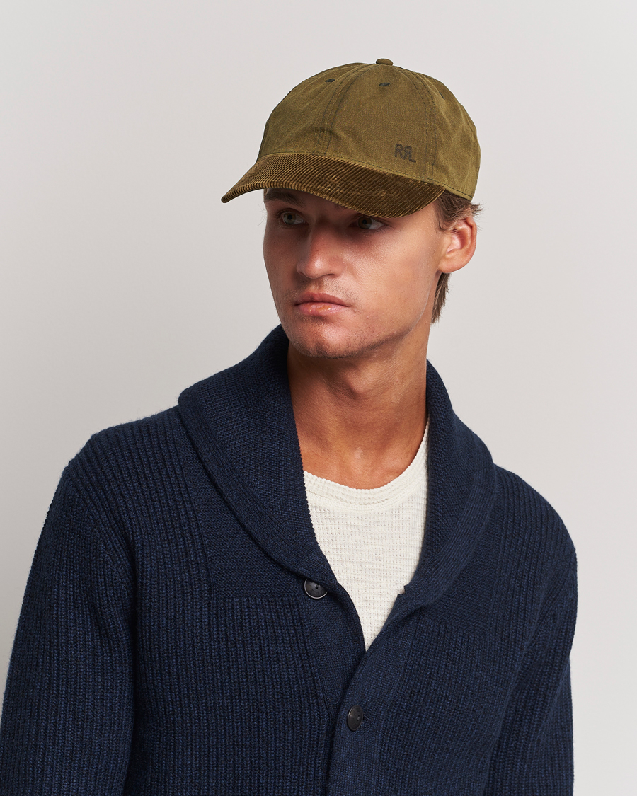 Herren |  | RRL | Oil Cloth Ball Cap Explorer Olive