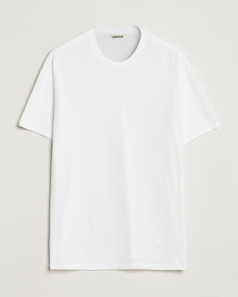 Herren | T-Shirts | Auralee | Seamless Crew Neck T-Shirt White