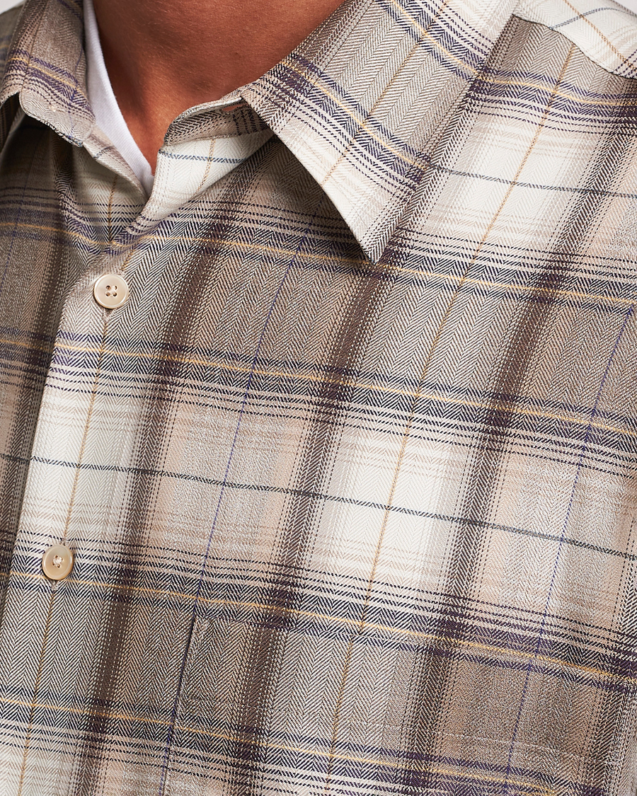 Herren | Hemden | Auralee | Super Light Wool Shirt Brown Check