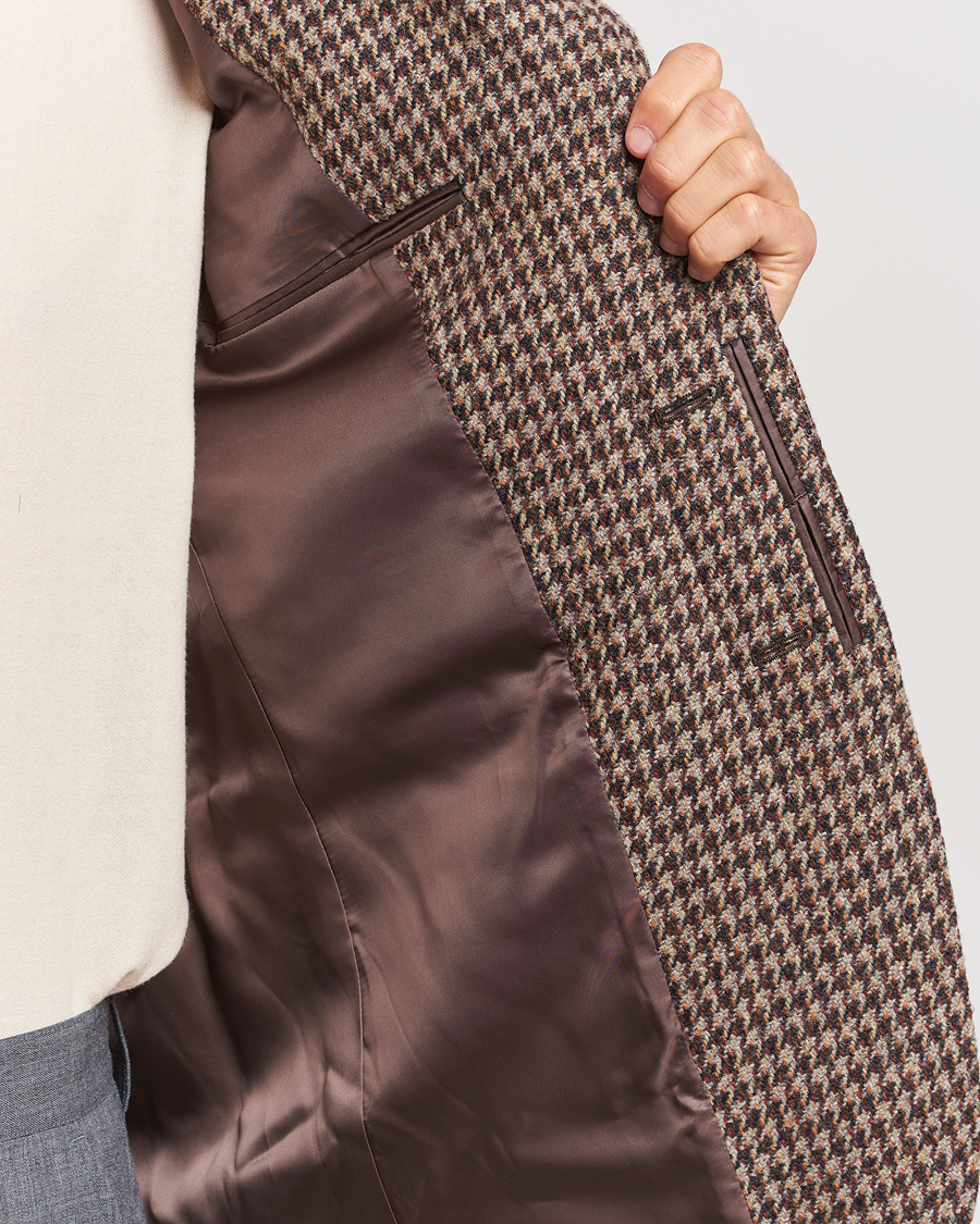 Herren | Sakkos | Auralee | Houndstooth Wool Blazer Brown
