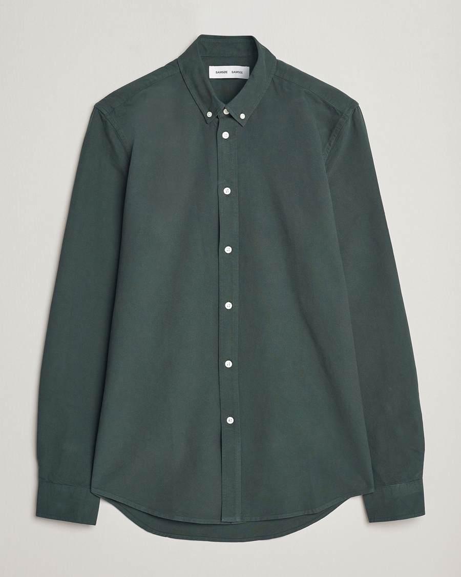 Herren | Hemden | Samsøe Samsøe | Liam Button Down Shirt Darkest Spruce