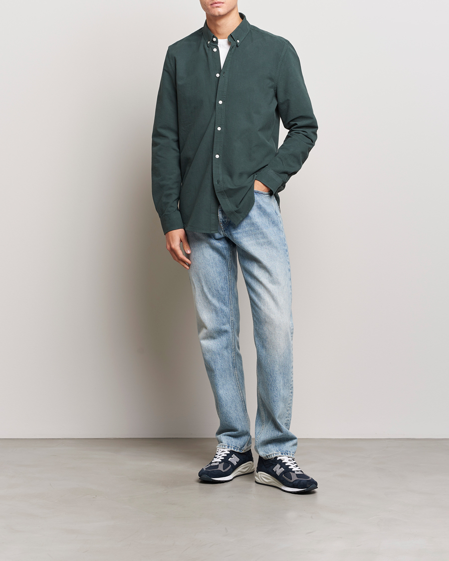 Herren | Hemden | Samsøe Samsøe | Liam Button Down Shirt Darkest Spruce