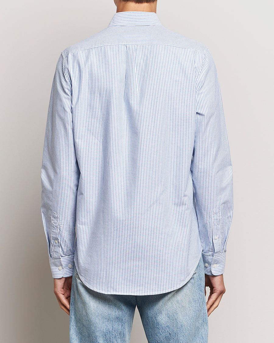 Herren | Hemden | Samsøe & Samsøe | Liam Striped Button Down Shirt  Blue/White