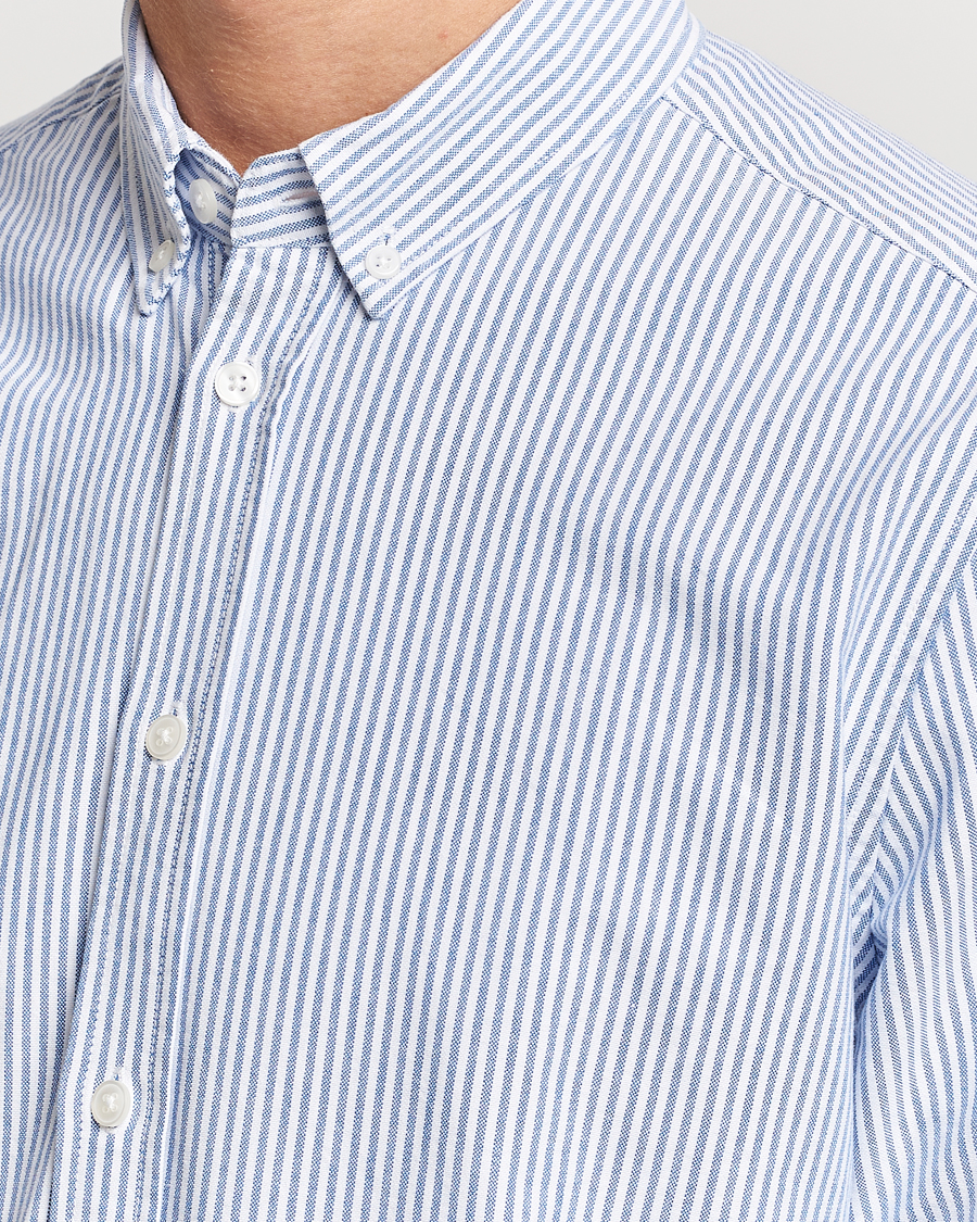Herren | Hemden | Samsøe & Samsøe | Liam Striped Button Down Shirt  Blue/White