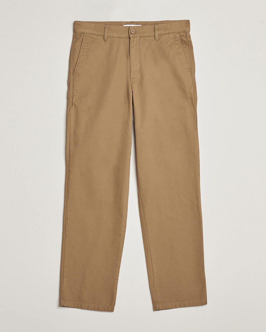 Herren | Hosen | Samsøe Samsøe | Johnny Cotton Trousers Covert Green