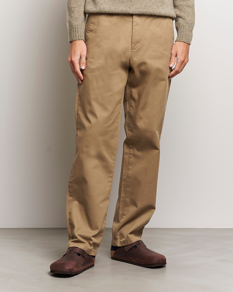 Herren | Sale | Samsøe Samsøe | Johnny Cotton Trousers Covert Green