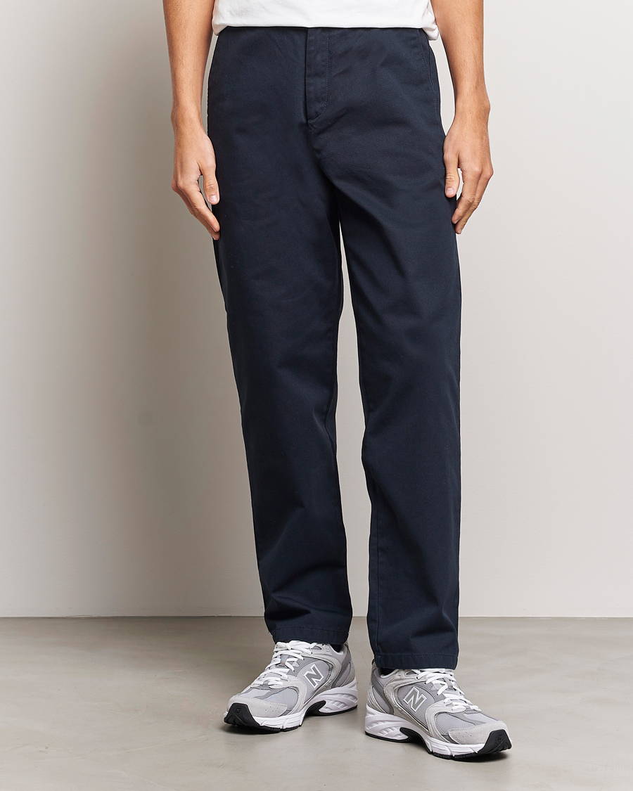 Herren | Samsøe & Samsøe | Samsøe & Samsøe | Johnny Cotton Trousers Salute Navy