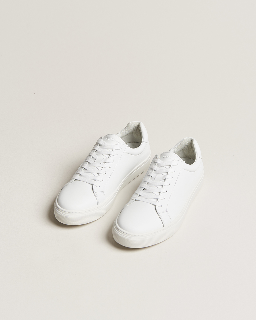 Herren | Weiße Sneakers | Samsøe Samsøe | Saharry Leather Sneakers White