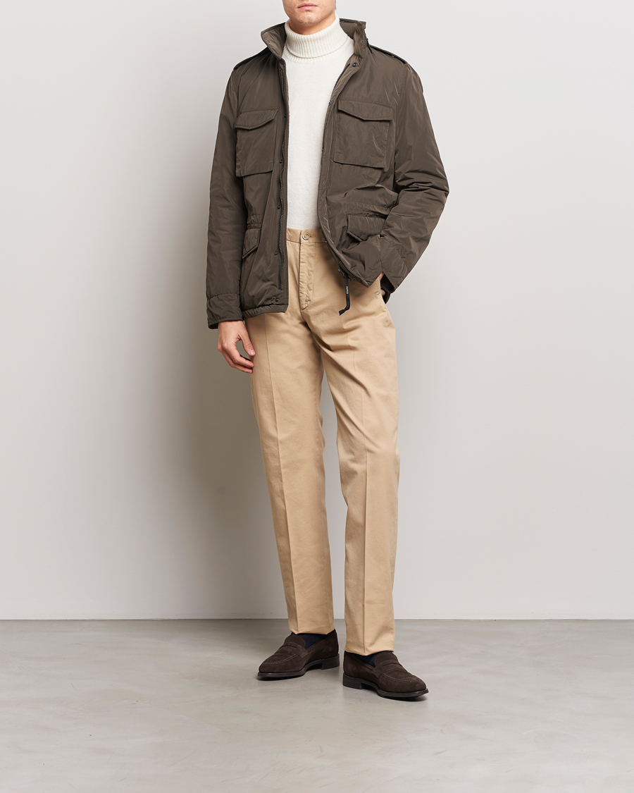Herren | Hosen | Incotex | Straight Fit Cotton Chinos Light Beige
