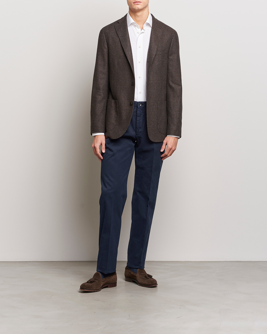 Herren | Hosen | Incotex | Straight Fit Cotton Chinos Navy