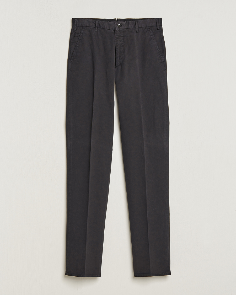 Herren | Hosen | Incotex | Straight Fit Cotton Chinos Black