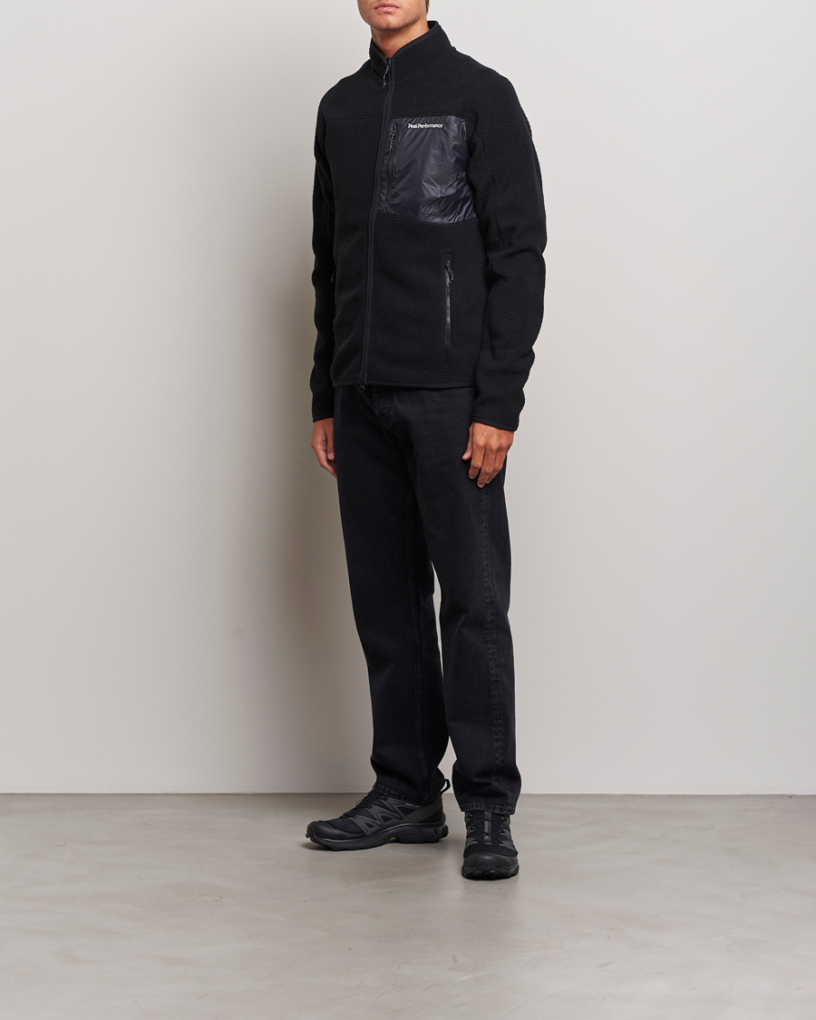 Herren | Pullover | Peak Performance | Pile Full Zip Black