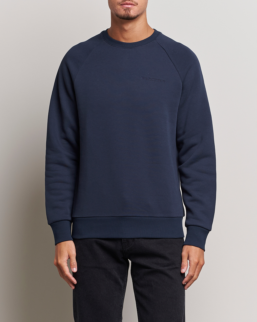 Herren |  | Peak Performance | Original Logo Crew Neck Sweatshirt Blue Shadow