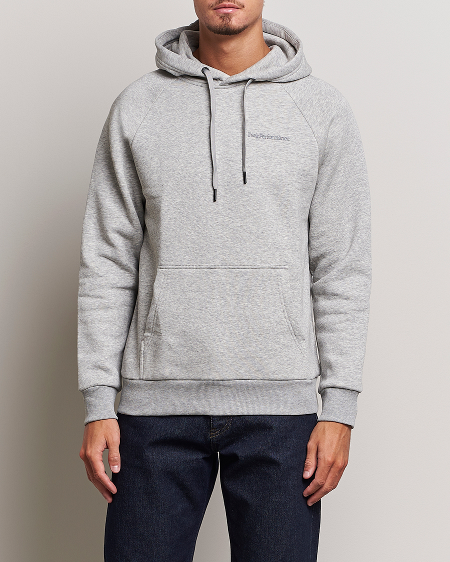 Herren |  | Peak Performance | Original Logo Hoodie Grey Melange