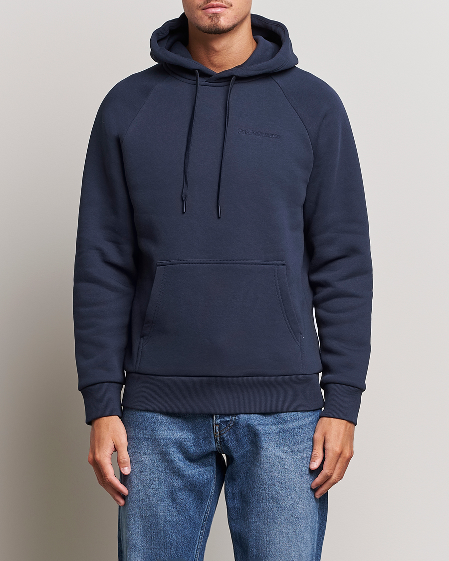 Herren | Peak Performance | Peak Performance | Original Logo Hoodie Blue Shadow