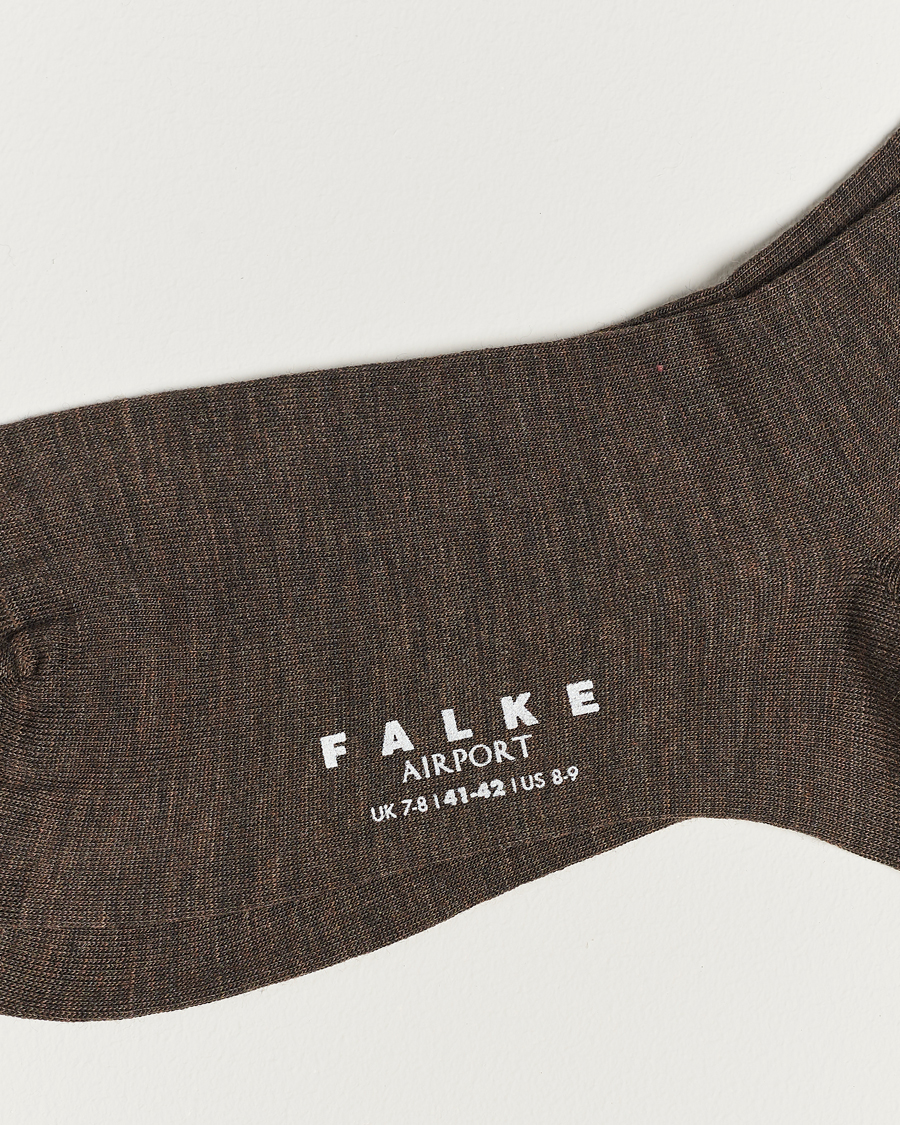 Herren | Unterwäsche | Falke | Airport Socks Brown Melange