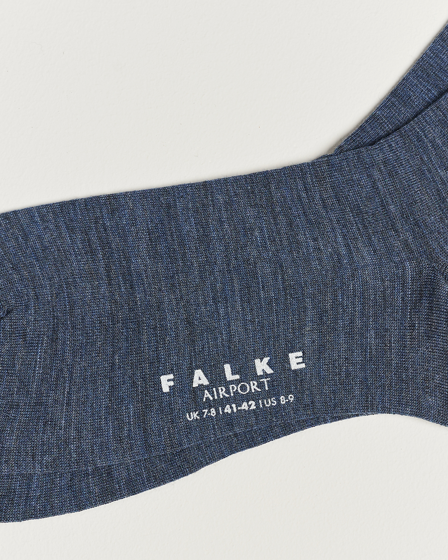 Men |  | Falke | Airport Socks Dark Blue Melange