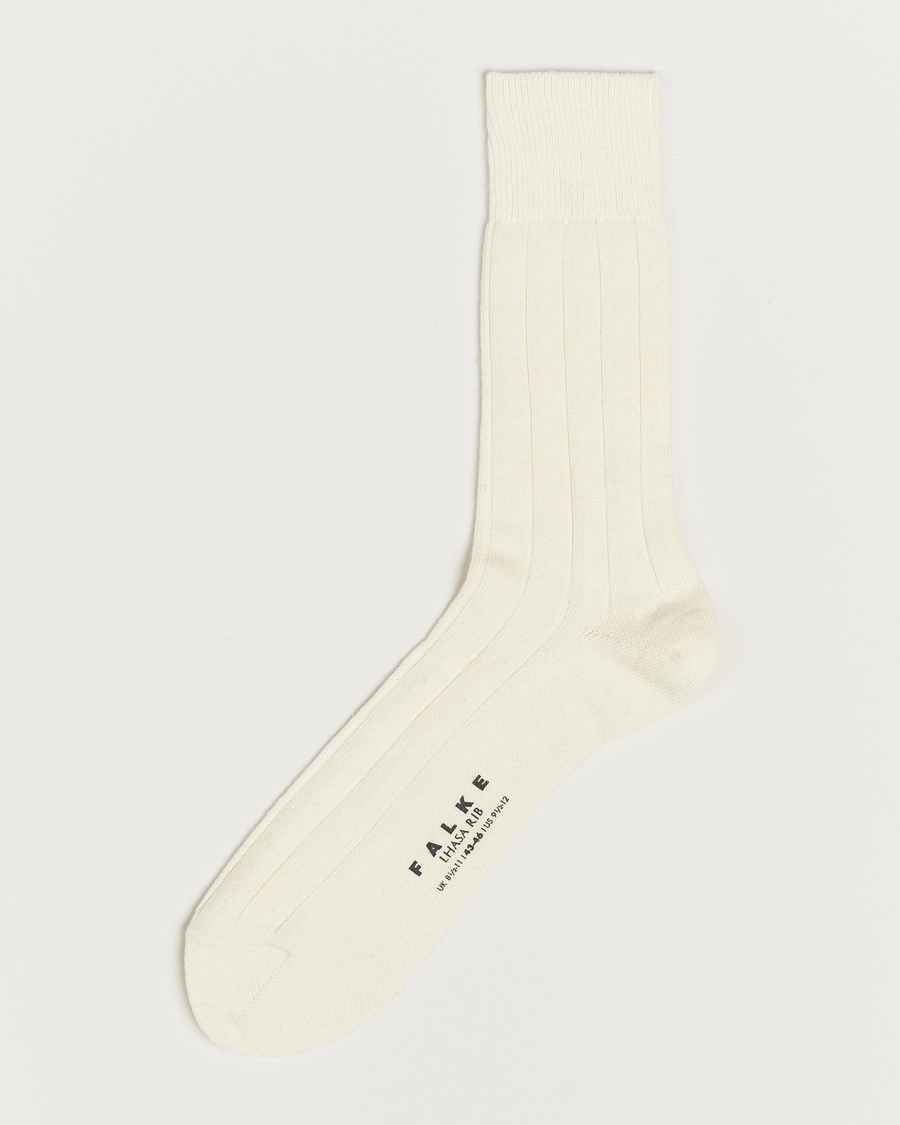 Herren |  | Falke | Lhasa Cashmere Socks Pearl White