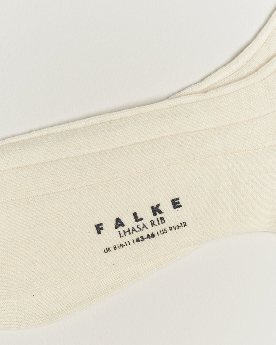 Herren |  | Falke | Lhasa Cashmere Socks Pearl White
