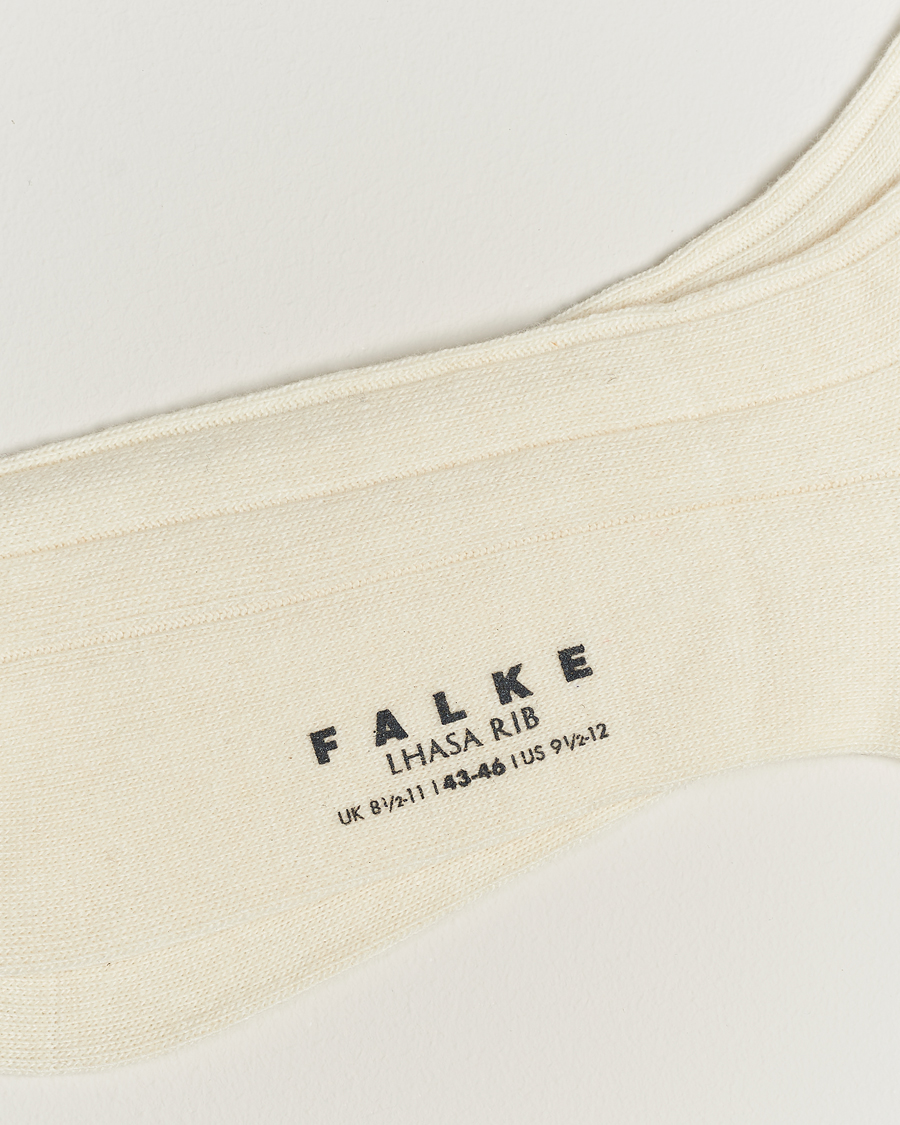 Herren | Unterwäsche | Falke | Lhasa Cashmere Socks Pearl White