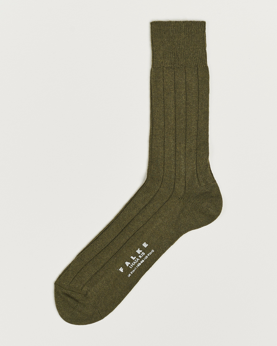 Herren | Socken | Falke | Lhasa Cashmere Socks Artichoke Green
