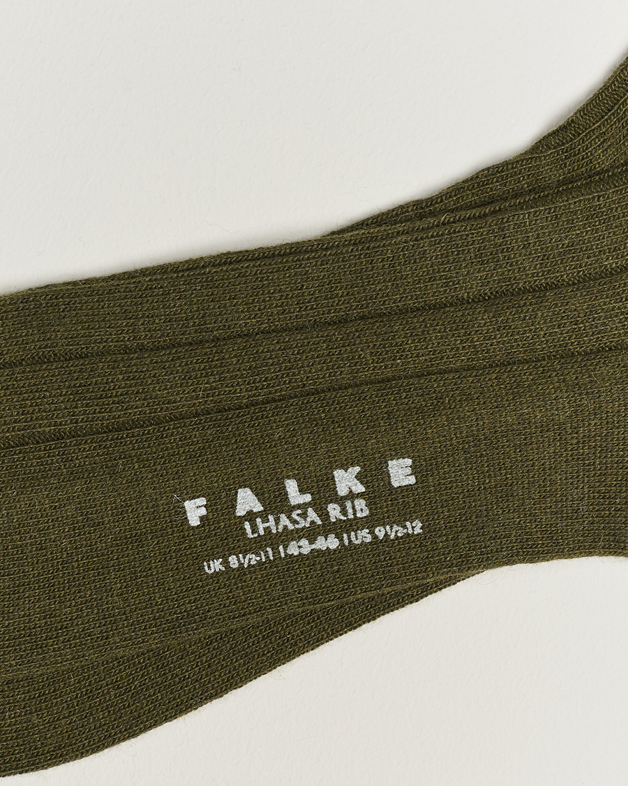 Herren | Socken | Falke | Lhasa Cashmere Socks Artichoke Green