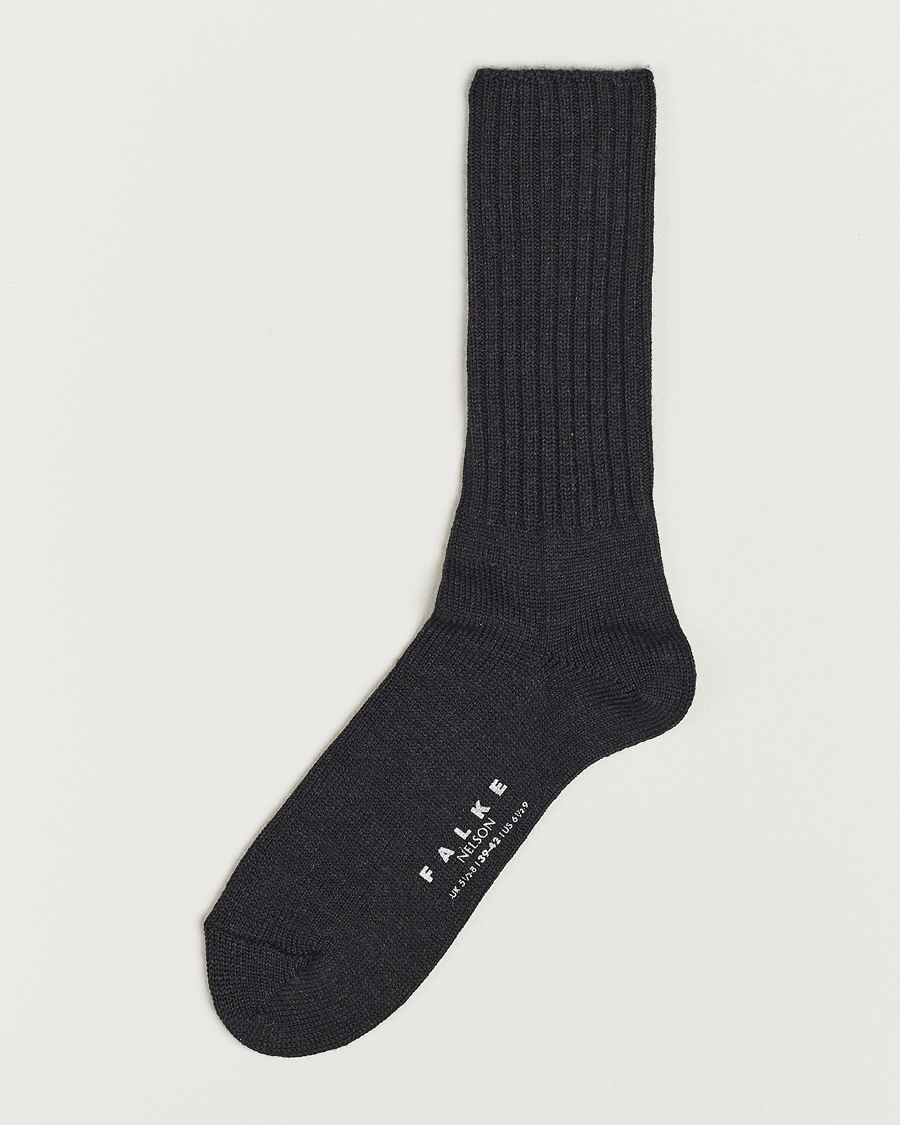 Herren | Unterwäsche | Falke | Nelson Wool Boot Sock Anthracite Melange
