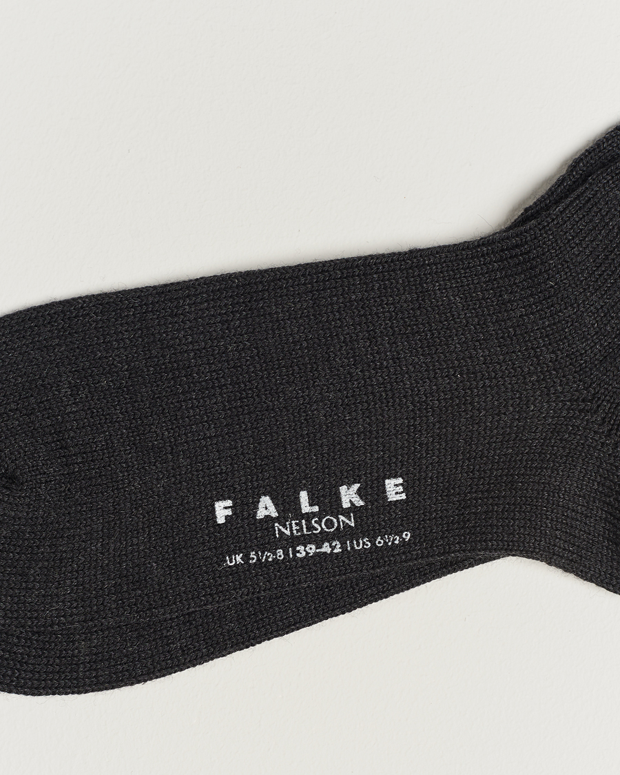 Herr |  | Falke | Nelson Wool Boot Sock Anthracite Melange