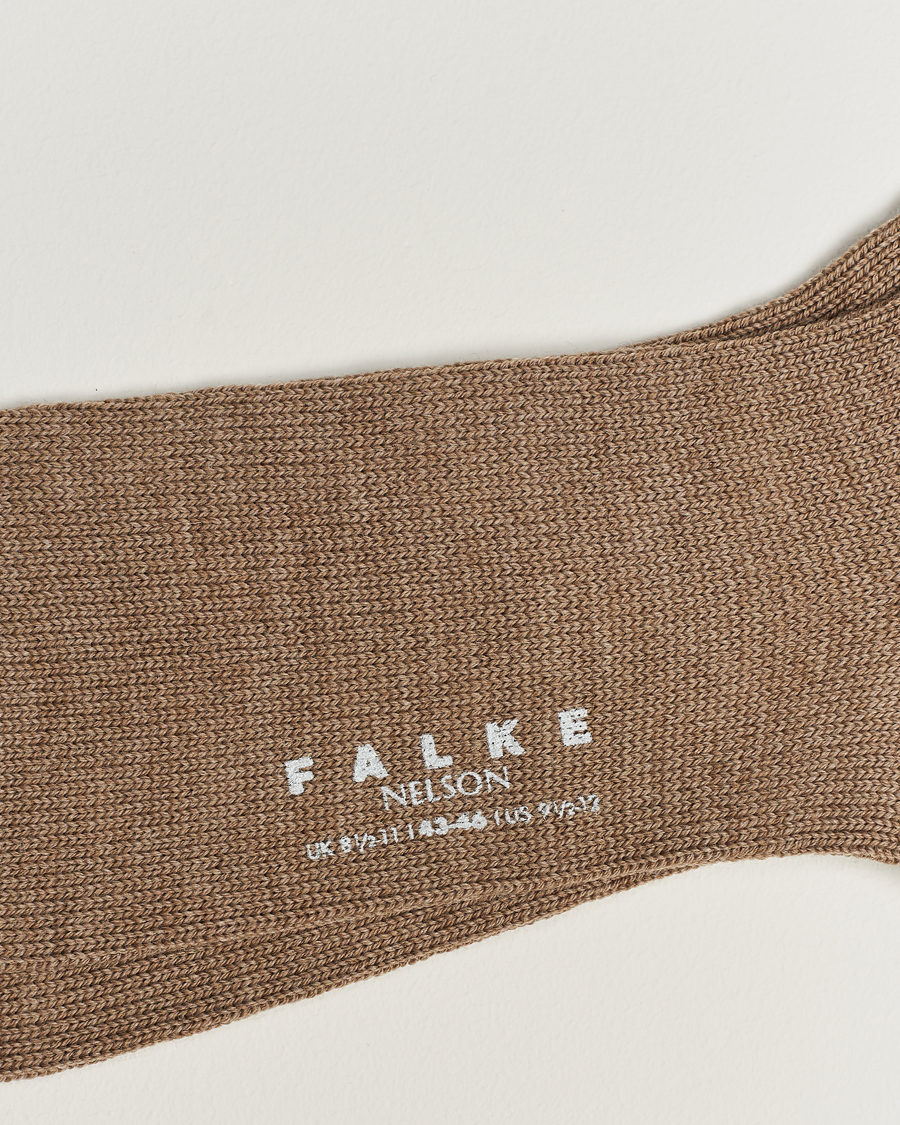 Herr |  | Falke | Nelson Wool Boot Sock Nutmeg Melange