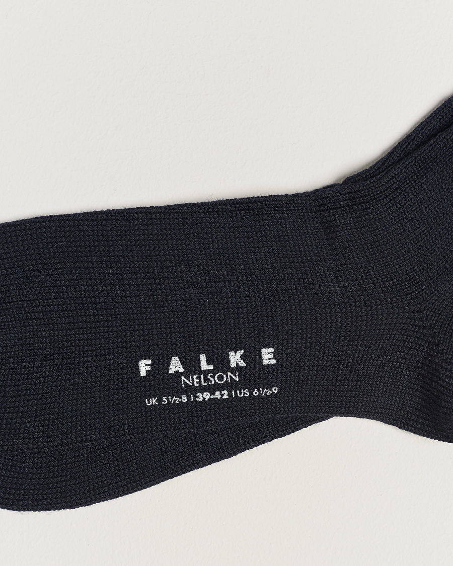 Herren | Unterwäsche | Falke | Nelson Wool Boot Sock Dark Navy