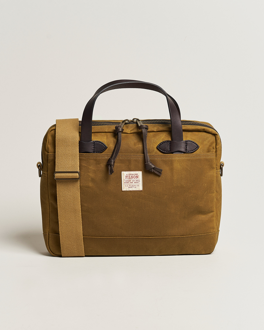 Herren | Taschen | Filson | Tin Cloth Compact Briefcase Dark Tan