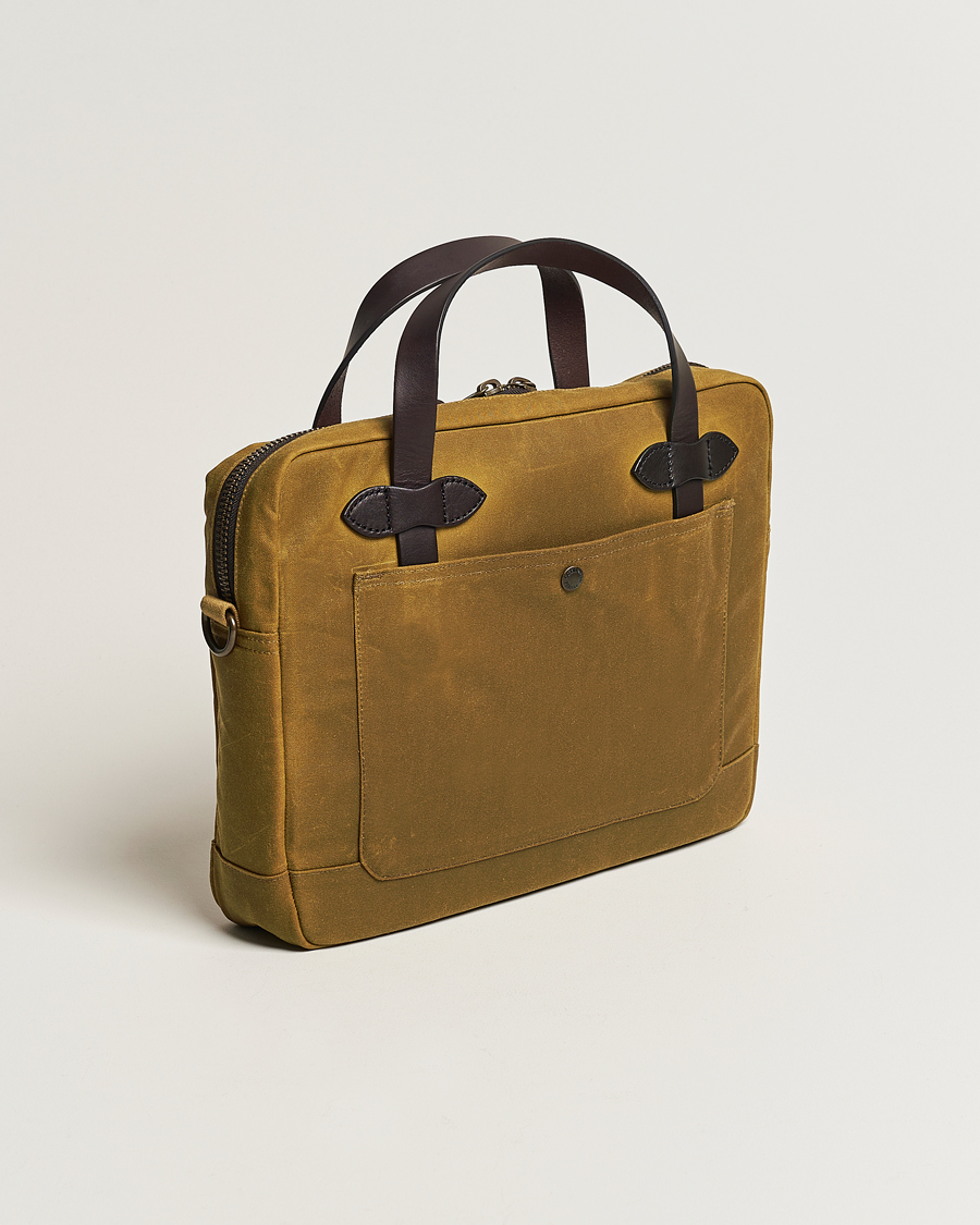 Herren | Kategorie | Filson | Tin Cloth Compact Briefcase Dark Tan