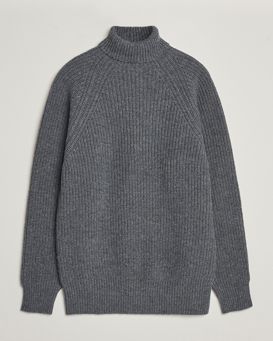 Herren | Pullover | Filson | Bristol Wool Rollneck Heather Grey