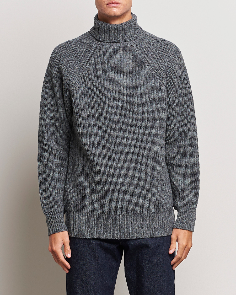 Herren | Pullover | Filson | Bristol Wool Rollneck Heather Grey