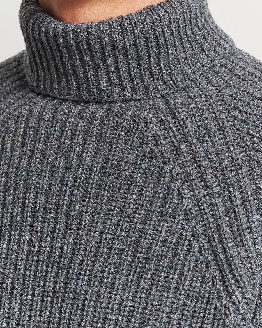 Herren | Pullover | Filson | Bristol Wool Rollneck Heather Grey