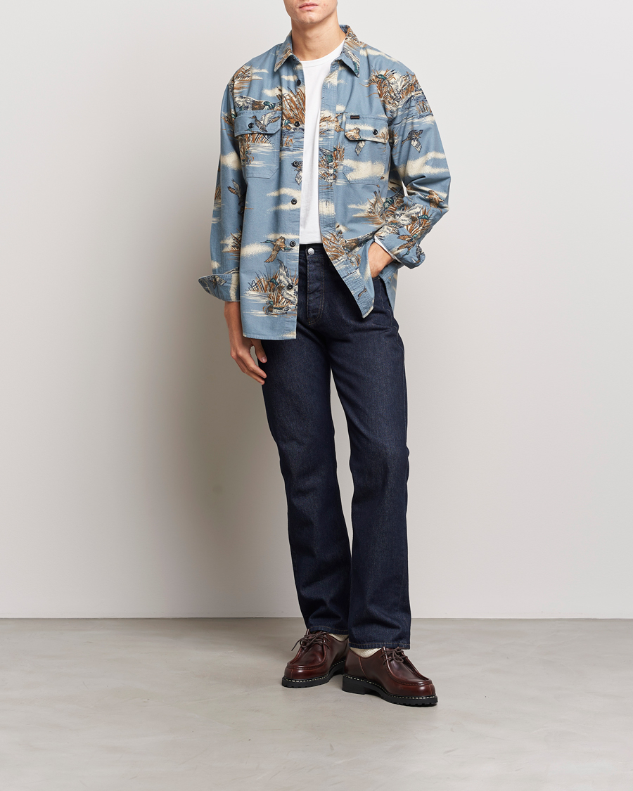 Herren | Hemden | Filson | Field Flannel Shirt Marsh Scenic/Blue