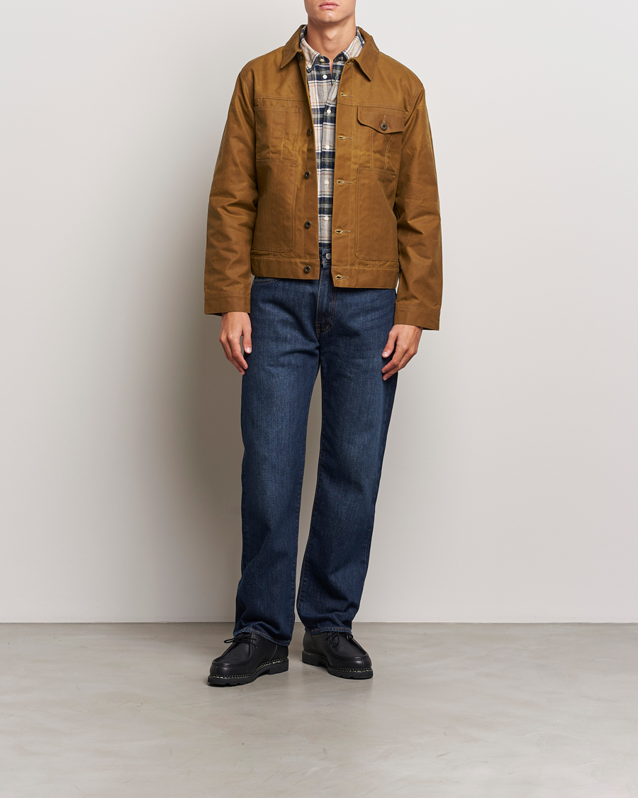 Herren | Jacken | Filson | Tin Cloth Short Lined Cruiser Dark Tan