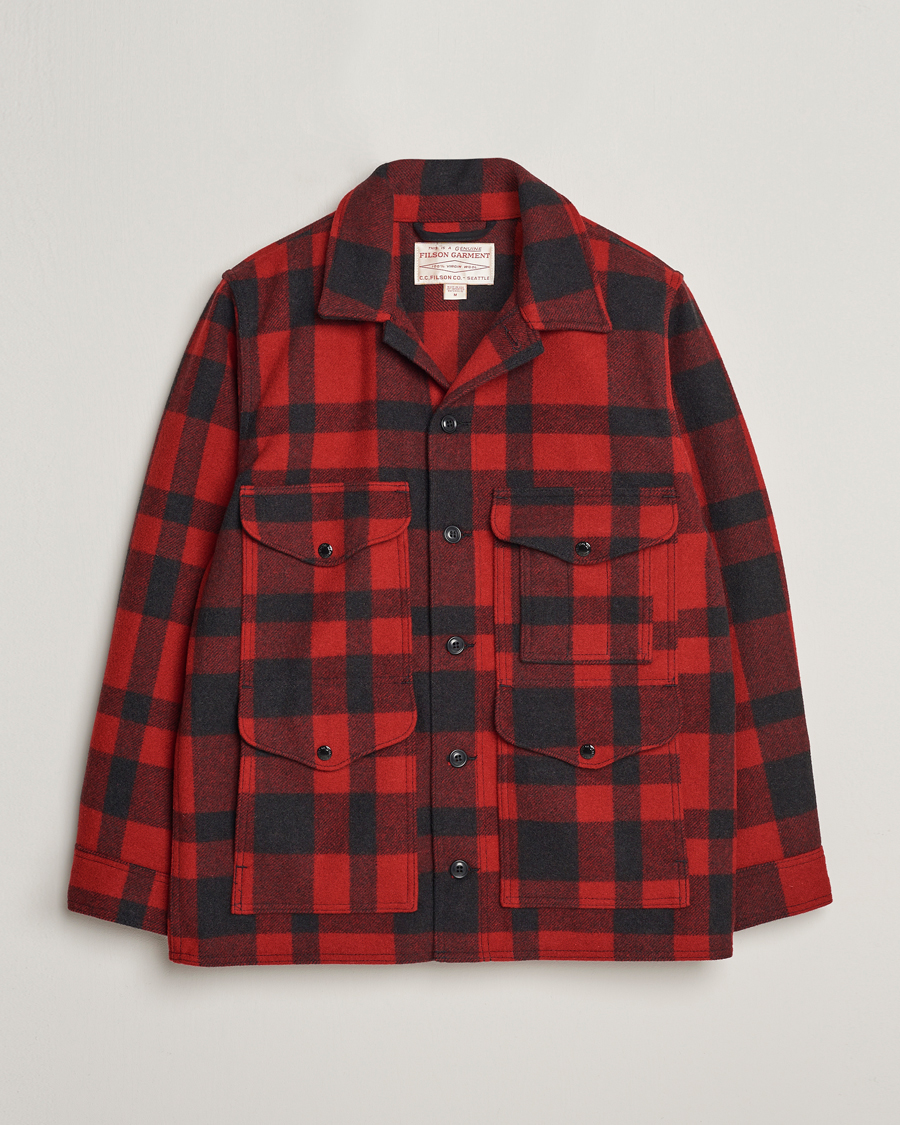 Herren | Jacken | Filson | Mackinaw Wool Cruiser Red/Black Plaid
