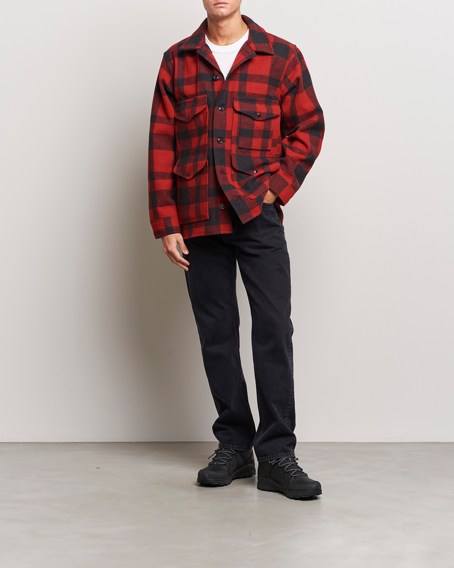 Herren | Jacken | Filson | Mackinaw Wool Cruiser Red/Black Plaid
