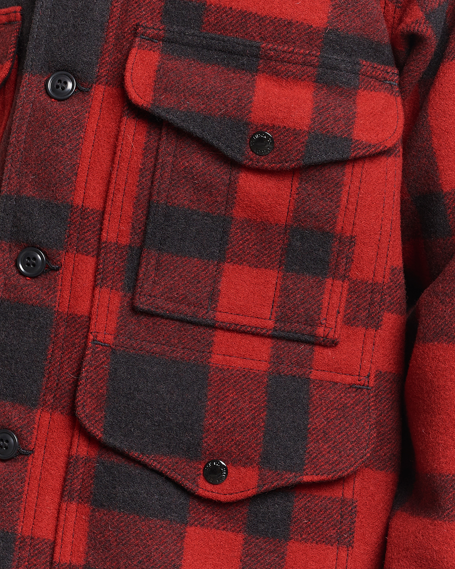 Herren | Jacken | Filson | Mackinaw Wool Cruiser Red/Black Plaid